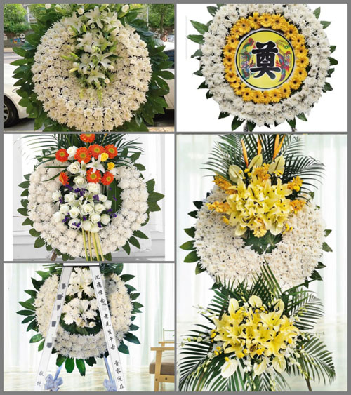 安徽阜阳市阜南县段郢乡八里村花圈速递